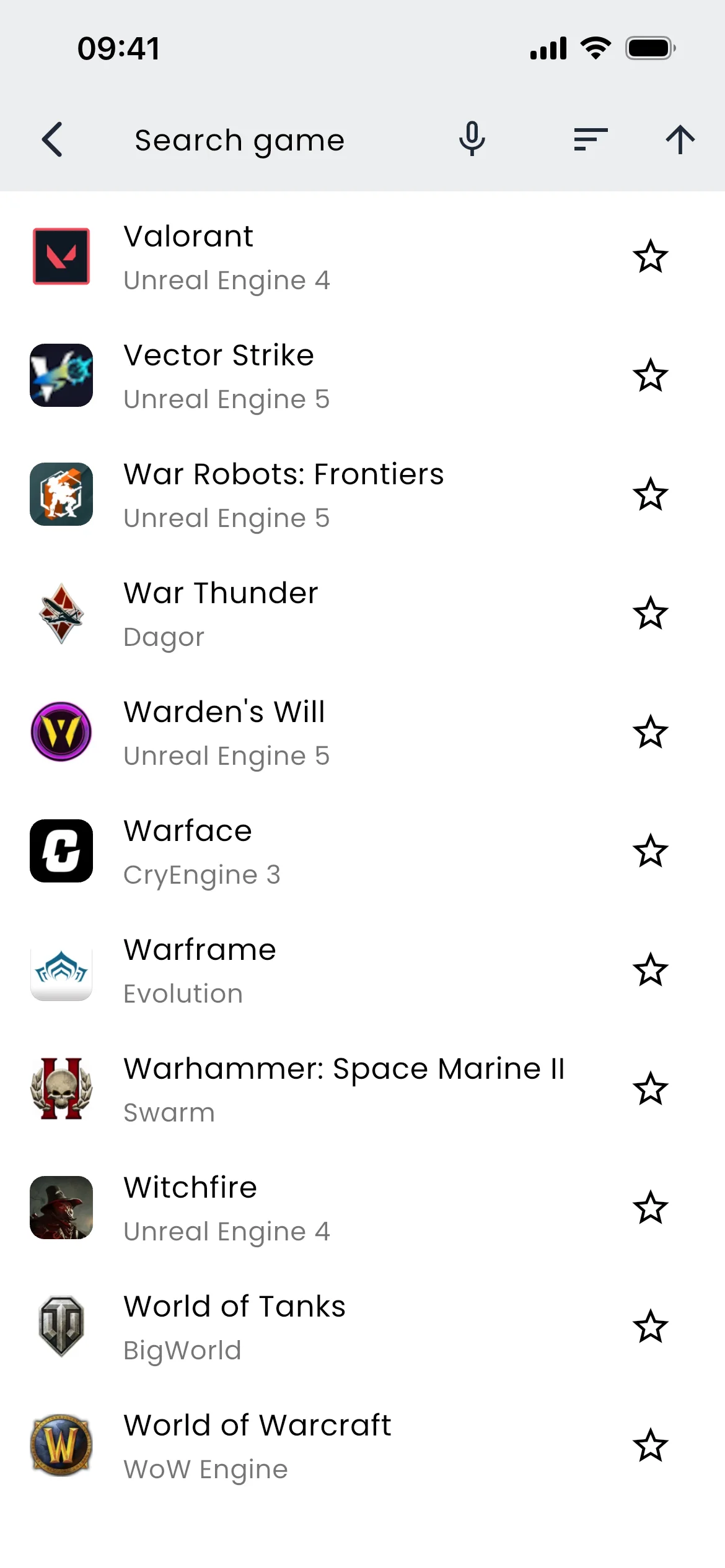 Search 200+ games, mobile and PC